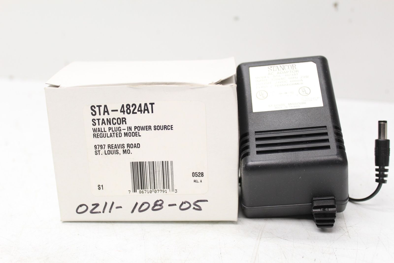 *Brand NEW*Stancor STA-4824AT Class 2 Transformer 24V 600mA Ac Adapter